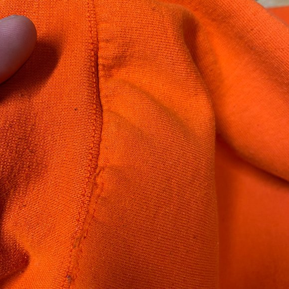 Gildan Heavy Sweater Men XL Orange Hoodie Sweatshirt TDL Trust Dedicate Love - Picture 9 of 13